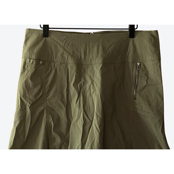 Royal Robbins Women's Size 12 Sage Green Unlined Casual Hiking Skirt Waist 34" - Picture 2 of 7